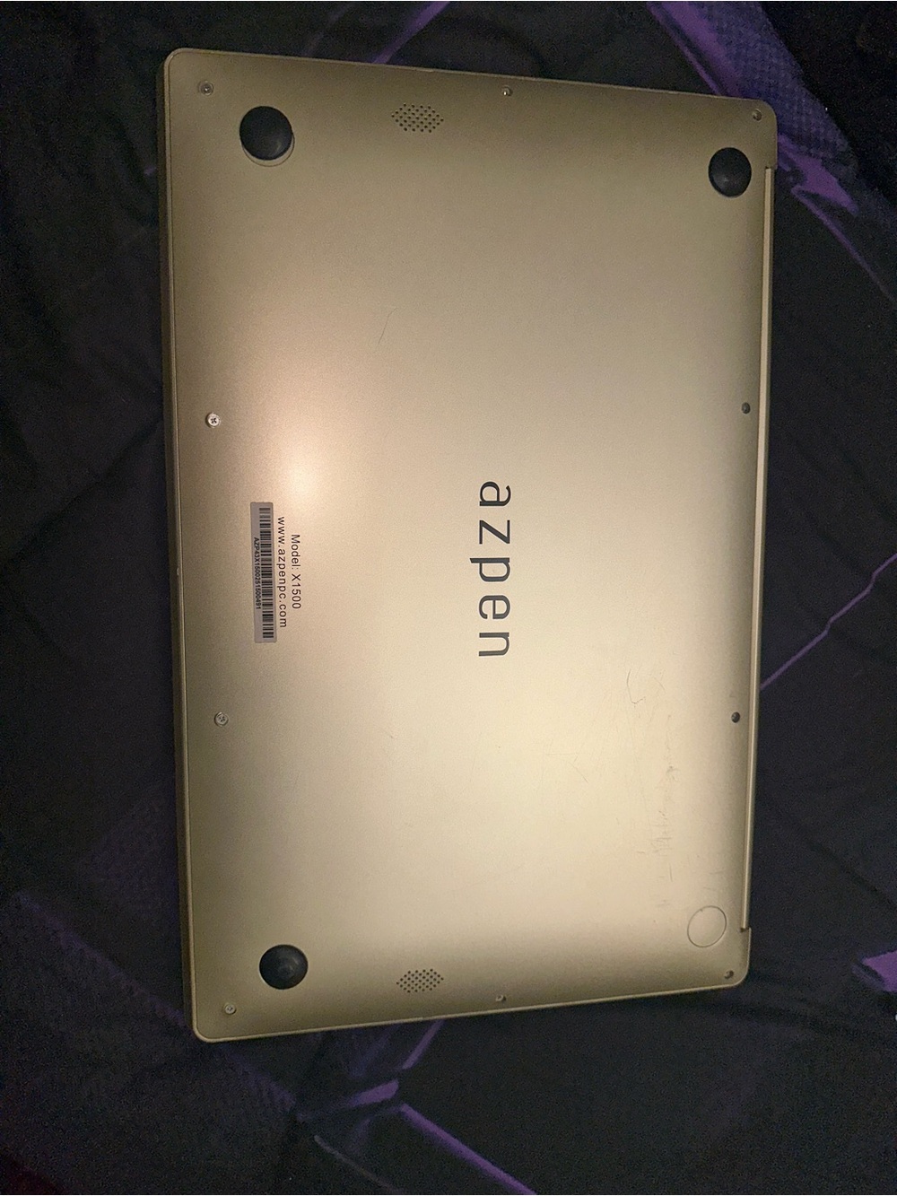 Gold Laptop Computer - Sleek Portable Notebook - Picture 4 of 4